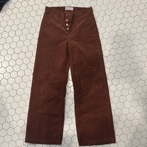 GAP Brown Corduroy Wide-Leg Pants